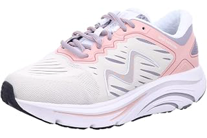Mbt-2000 Il Lace Up Running Shoes in Navy for Women: Jacquard Weave and Production Notes