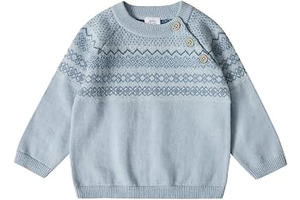 100% Cotton Knit Patterned Baby Toddler Boys Girls Long Sleeve Crew Neck Sweater (Birth - 4 Years): Jacquard Weave and Production Notes