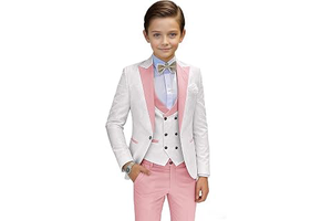Suits for Boys Floral Jacquard Boys Tuxedo Suit 3 Piece Formal Dress: Jacquard Weave and Production Notes