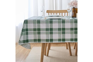 NLMUVW Vinyl Tablecloth 108 Inch with Flannel Backing, 100% Waterproof PVC Table Cloth Wipe Clean Table Cover for Dining Party Camping Outdoor: Fabric Sourcing and Quality Notes
