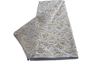 5 Yards Gold African Lace Fabric, Nigerian 3D Embroidery Jacquard Satin for Wedding Party Dresses DIY Sewing: Jacquard Weave and Production Notes