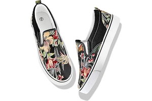 Women's Slip on Shoes Fashion Canvas Sneakers Low Top Casual Shoes Non Slip Loafers: Jacquard Weave and Production Notes