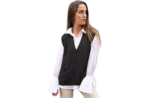 Peru Women's Alpaca Wool V Neck Argyle Cardigan Vest S-4XL: Jacquard Weave and Production Notes