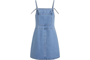 Womens Overall Dress with Pockets Denim Jumper Adjustable Strap Jean Dresses Loose Fit Summer Outfits: OEM Production and Sizing Notes