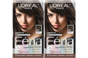 L'Oreal Paris Feria Multi-Faceted Shimmering Permanent Hair Color, 40 Espresso, Pack of 2, Hair Dye: Ombre Dyeing and Production Notes