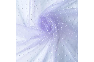 59 Inch White Polka Dot Tulle Spotted Mesh Soft Stretch Fabric Suitable for DIY Handmade Doll Butterfly Wedding Veil Costume Dress Craft Sewing: Ombre Dyeing and Production Notes