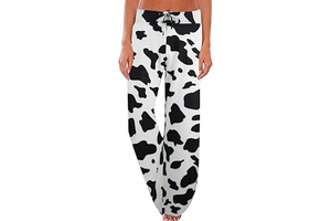 Women's Comfy Pajama Drawstring Wide Leg Pants: Print Design and Production Notes