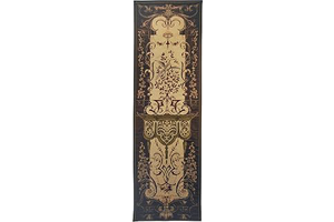 Watteau Autumn I by Jean-Antoine Watteau | Woven Tapestry Wall Art Hanging | Historic French Aristocratic Intricate Vertical Design | 100%: Jacquard Weave and Production Notes