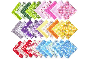 30pcs 10"x10" Cotton Quilting Fabric Squares Bundles: Print Design and Production Notes