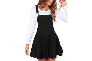 Overall Pinafore Dress for Women Pleated Mini Cute Suspender Skirt: OEM Production and Sizing Notes