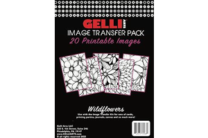 Gelli Arts Image Transfer Printables Wildflowers - 20 Floral Images Included, Use Gel Plates, Great for Teachers and Students of All Ages: Print Design and Production Notes