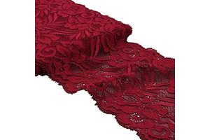 Zhiheng 5 Yards Floral Jacquard Lace Ribbon Stretch Embroidery Lace Trim Elastic Webbing Fabric Trim for DIY Underwear Dress Clothes: Jacquard Weave and Production Notes