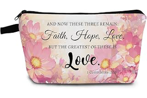 Floral Bible Quote Print Small Cosmetic Bag -3: Print Design and Production Notes