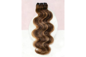 Honey Blonde Highlight Bundles Human Hair, 16A Raw Indian Ombre Human Hair Bundles Body Wave, Highlighted Chocolate Brown and Honey Blonde: Ombre Dyeing and Production Notes