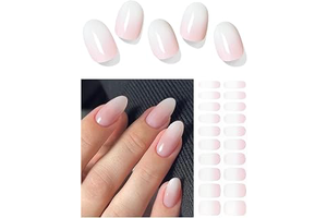 AutyaMee Semi Cured Gel Nail Strips (A Ombre Pink), Gradient, 20 Pcs Gel Nail Wraps, Stickers, Salon Quality, Long Lasting, Works with Any UV: Ombre Dyeing and Production Notes