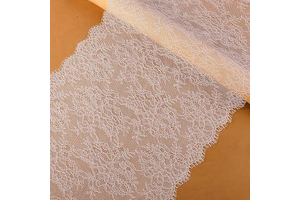 18 Inches ~ 21 Inches Wide 3 Yards Length French Eyelash Edge Embroidered Vintage Floral Lace Fabric Material for Sewing Clothes Dress: Fabric Sourcing and Quality Notes