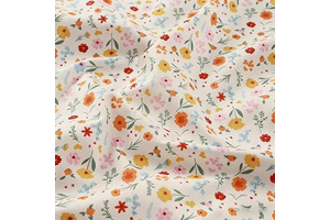 1 Yard Fabric, Garden Floral Print Cotton Fabric, for DIY Sewing, Dresses & Home Decor: Print Design and Production Notes