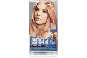L'Oreal Paris Feria Multi-Faceted Shimmering Permanent Hair Color, 822 Rose Gold (Medium Iridescent Blonde), Pack of 1, Hair Dye: Ombre Dyeing and Production Notes