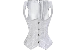 Women's Underbust Basques and Corsets Spiral Steel Boned Brocade Waist Cincher Vest Plus Size Top Black: Jacquard Weave and Production Notes
