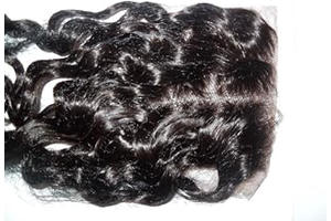 Mid-Part 4 * 4 Lace Front Top Closure 16" Indian Virgin Remy Hair Deep Wave natural colour Can Be Dyed: Ombre Dyeing and Production Notes