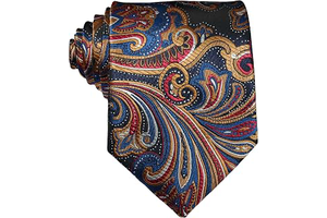 New Classic Men's Paisley Silk Tie Necktie: Jacquard Weave and Production Notes