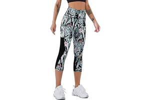 Capri Leggings for Women with Pockets High Waisted Gym Yoga Pants Running Tights: Print Design and Production Notes