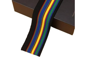 Elastic Ribbed Cuffs Rib Combed Rainbow Cuff Fabric by Half Yards Striped Stretch for Sewing Base Shirt Knitting Neckline 5x85CM/PCS(Color-26): Fabric Sourcing and Quality Notes