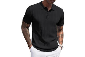 Mens Knit Polo Shirts Short Sleeve Ribbed Textured Polo Shirt Lightweight Casual Golf Shirts Collared T Shirt: OEM Production and Sizing Notes
