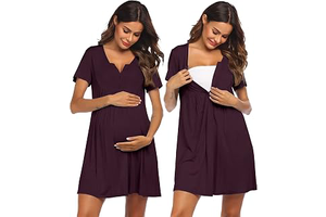 Ekouaer Labor and Delivery Gown Maternity Nursing Nightgown Breastfeeding: OEM Production and Sizing Notes