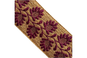 KVR Polyester Silk Brocade Jacquard Ribbon Lace Trim for Craft Sewing Embroidery Decoration Garment Dress Skirt Wedding Party Packing DIY: Yarn, Repeat and MOQ Guide