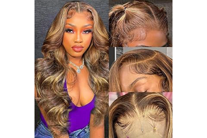 SWEETGIRL 13x6 Lace Front Wigs Human Hair Highlight Ombre Lace Front Wig Human Hair Honey Blonde Colored Hd Lace Frontal Wigs for Women Pre: Ombre Dyeing and Production Notes