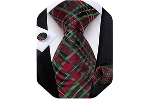 Mens Christmas Tie Silk Festive Necktie Set: Jacquard Weave and Production Notes