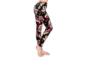 Women's Velvet Leggings Soft Stretch Warm Yoga Pants: Print Design and Production Notes