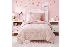 Twin Comforter Set with Sheets for Girls-5 Pieces Bow Twin Bedding Sets: Jacquard Weave and Production Notes