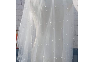 Net Tulle Mesh Lace Fabric Wedding Accessories Luxury Fabric Beaded Pearl Bead Lace Fabrics for DIY Wedding Veils Dresses Half Skirt Dress: Fabric Sourcing and Quality Notes