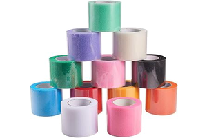 BENECREAT 12 Roll 300 Yards/900FT Rainbow Tulle Fabric Rolls Netting Fabric 2" by 25 Yard Spool for Wedding Party Decoration, DIY Craft, Veil: Ombre Dyeing and Production Notes