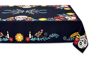 YiHomer Day of The Dead Halloween Tabletop - Dia De Los Muertos Floral Skeleton Mask, Cinco De Mayo Mexican Fiesta Party Home Kitchen Dining: Print Design and Production Notes