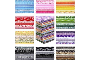 Kingdder 200 Pcs 10x10 Inch Cotton Fabric Squares for Quilting,Flower: Print Design and Production Notes