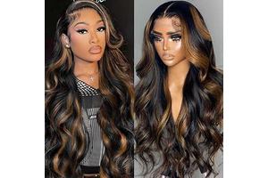 1B/30 Ombre Lace Front Wig 13x6 Body Wave Human Hair Wig 30 Inch: Ombre Dyeing and Production Notes