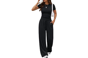 Women's 2 Piece Matching Summer Lounge Set with Pockets: OEM Production and Sizing Notes
