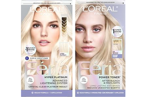 L'Oréal Paris Feria Hyper Platinum Bleach & Anti-Brass Ice Blonde Toner Kit, Advanced Bleach System with Ammonia-Free Demi-Permanent Hair Color: Ombre Dyeing and Production Notes