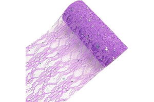 Lace Glitter Tulle Rolls 6 inch x 10 Yards (30 feet) Purple Tulle Rolls Spool Fabric Tutu for DIY Skirts Wedding Gift Wrap Sewing Crafting Bow: Ombre Dyeing and Production Notes