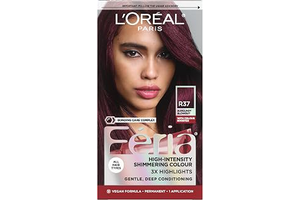 L'Oreal Paris Feria Multi-Faceted Shimmering Permanent Hair Color, R37 Blowout Burgundy (Deep Burgundy), Pack of 1, Hair Dye: Ombre Dyeing and Production Notes