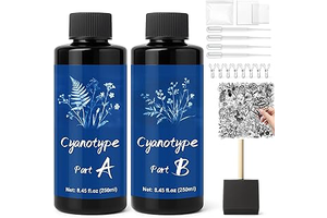 WAN2TLK Cyanotype Kit, 500ml Sun Printing Kit for Paper & Fabric: Print Design and Production Notes
