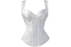 Corset Tops For Women Vest Jacquard Overbust Corsets And Bustiers Gothic Straps Tank Top: Jacquard Weave and Production Notes