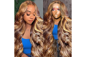 Ombre Highlight 13x6 HD Lace Front Wigs Human Hair Pre Plucked 22 Inch: Ombre Dyeing and Production Notes