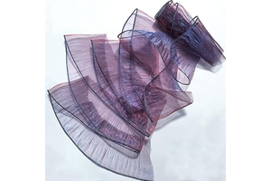 7 Yards Retro Ruffle Trim - Pleated Chiffon & Tulle Fabric Applique for Dress, Bag Decoration, Craft Sewing Trimming（Blue-Purple）: Fabric Sourcing and Quality Notes