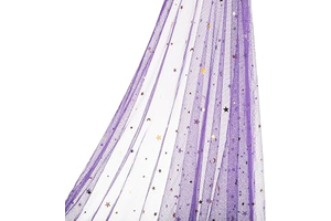 PATIKIL 5 Yards Tulle Fabric, 63inch Glitters Tulle Fabric Rolls Lace Sequin Ribbon Netting Stars Moon Soft for Tutu Skirt Dress DIY Crafts: Ombre Dyeing and Production Notes
