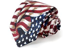 Men's 3.27 Inch (8.3CM) USA Flag Patriotic Necktie for Men Gift Box: Jacquard Weave and Production Notes