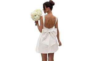 Satin Homecoming Dresses with Bow Bridal Gown: Jacquard Weave and Production Notes
